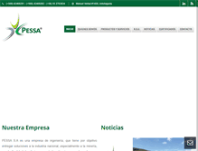 Tablet Screenshot of pessa.cl